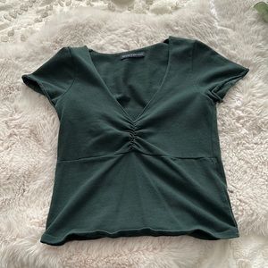 brandy melville green gina top